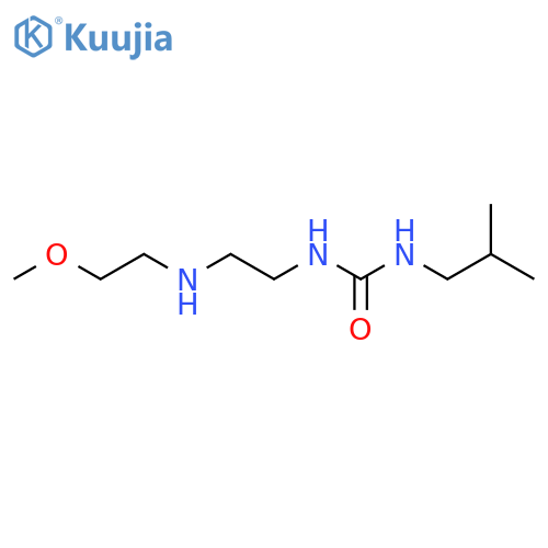 1-{2-(2-methoxyethyl)aminoethyl}-3-(2-methylpropyl)urea structure