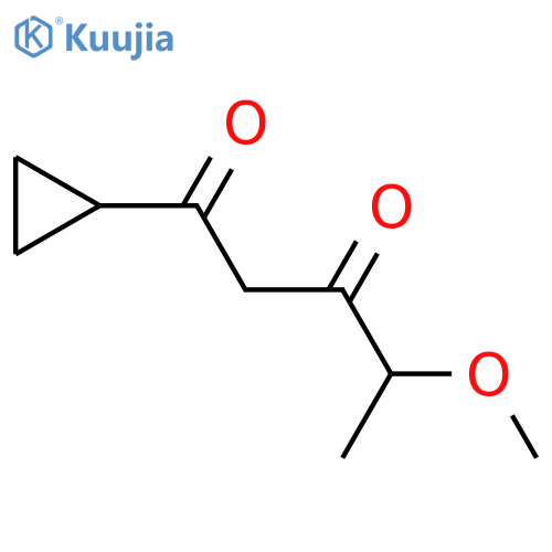 1-cyclopropyl-4-methoxypentane-1,3-dione structure