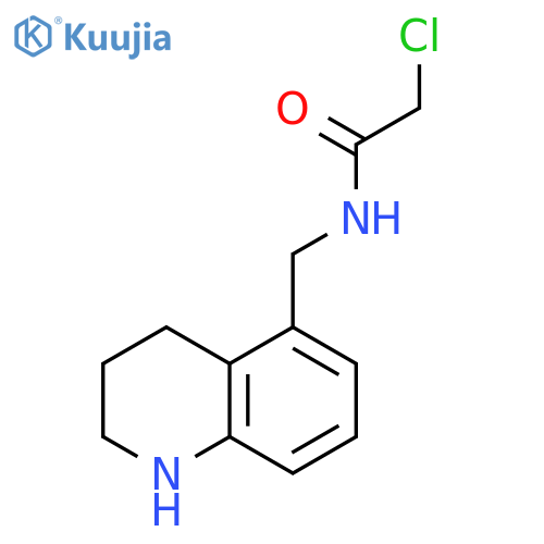 Acetamide, 2-chloro-N-[(1,2,3,4-tetrahydro-5-quinolinyl)methyl]- structure