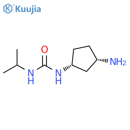 Urea, N-[(1R,3S)-3-aminocyclopentyl]-N'-(1-methylethyl)-, rel- structure
