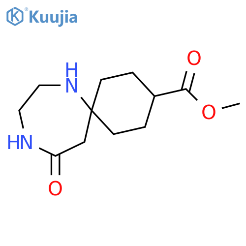 7,10-Diazaspiro[5.6]dodecane-3-carboxylic acid, 11-oxo-, methyl ester structure