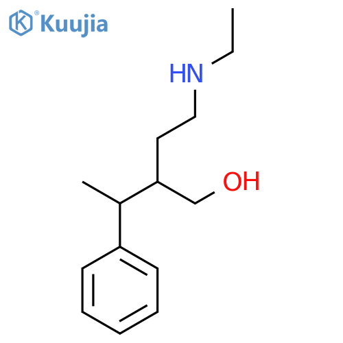 2-[2-(Ethylamino)ethyl]-3-phenylbutan-1-ol structure