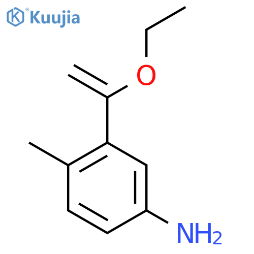 3-(1-Ethoxyethenyl)-4-methylaniline structure