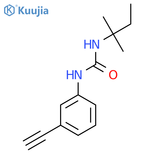 1-(3-Ethynylphenyl)-3-(2-methylbutan-2-yl)urea structure