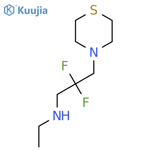 [2,2-Difluoro-3-(thiomorpholin-4-yl)propyl](ethyl)amine structure