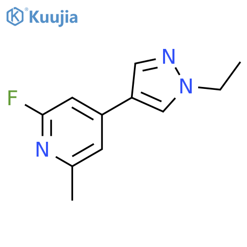 Pyridine, 4-(1-ethyl-1H-pyrazol-4-yl)-2-fluoro-6-methyl- structure