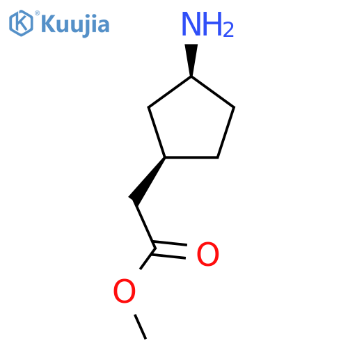 Rel-methyl 2-((1R,3S)-3-aminocyclopentyl)acetate structure
