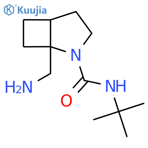 1-(aminomethyl)-N-tert-butyl-2-azabicyclo[3.2.0]heptane-2-carboxamide structure