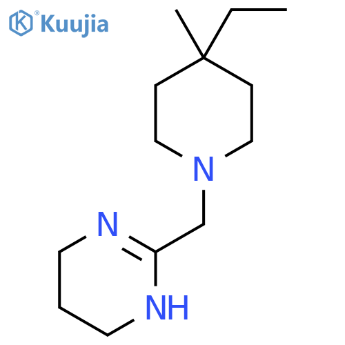 2-[(4-Ethyl-4-methylpiperidin-1-yl)methyl]-1,4,5,6-tetrahydropyrimidine structure