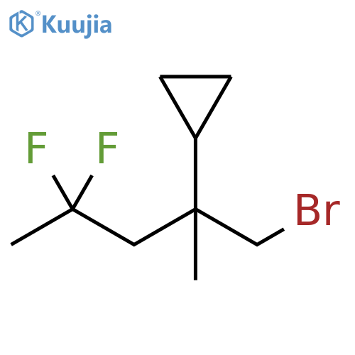 Cyclopropane, [1-(bromomethyl)-3,3-difluoro-1-methylbutyl]- structure
