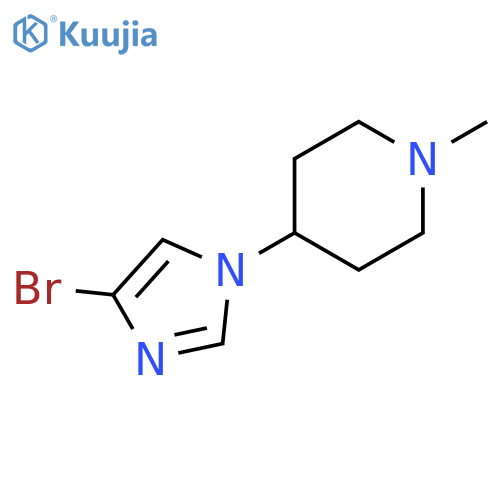 Piperidine, 4-(4-bromo-1H-imidazol-1-yl)-1-methyl- structure
