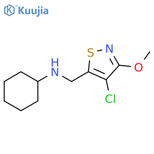 5-Isothiazolemethanamine, 4-chloro-N-cyclohexyl-3-methoxy- structure