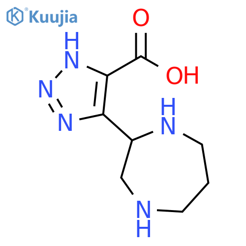1H-1,2,3-Triazole-5-carboxylic acid, 4-(hexahydro-1H-1,4-diazepin-2-yl)- structure