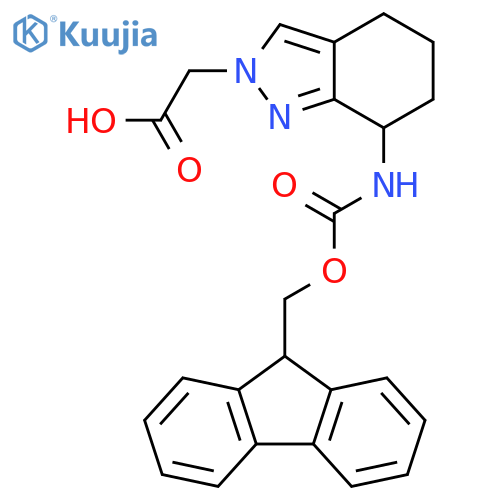 2H-Indazole-2-acetic acid, 7-[[(9H-fluoren-9-ylmethoxy)carbonyl]amino]-4,5,6,7-tetrahydro- structure