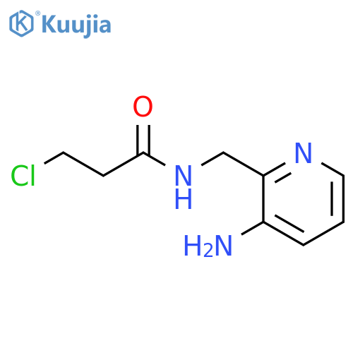 Propanamide, N-[(3-amino-2-pyridinyl)methyl]-3-chloro- structure