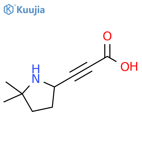 2-Propynoic acid, 3-(5,5-dimethyl-2-pyrrolidinyl)- structure