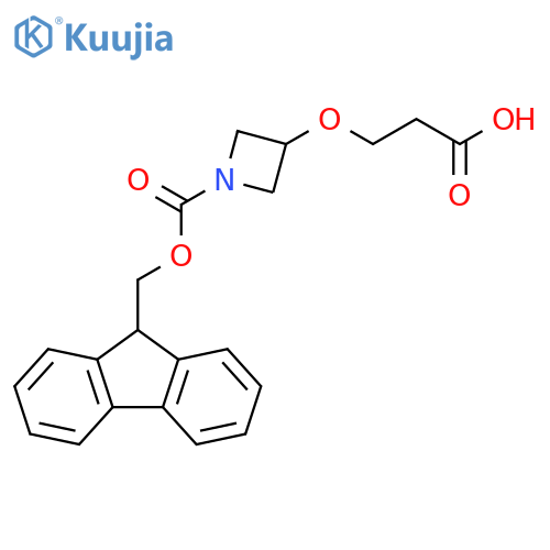 3-[(1-{[(9H-fluoren-9-yl)methoxy]carbonyl}azetidin-3-yl)oxy]propanoic acid structure