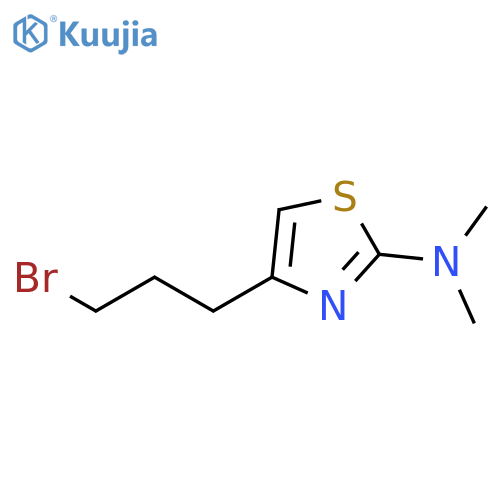 2-Thiazolamine, 4-(3-bromopropyl)-N,N-dimethyl- structure