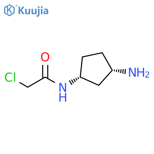 Acetamide, N-[(1R,3S)-3-aminocyclopentyl]-2-chloro-, rel- structure