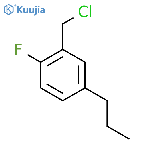 2-(chloromethyl)-1-fluoro-4-propylbenzene structure