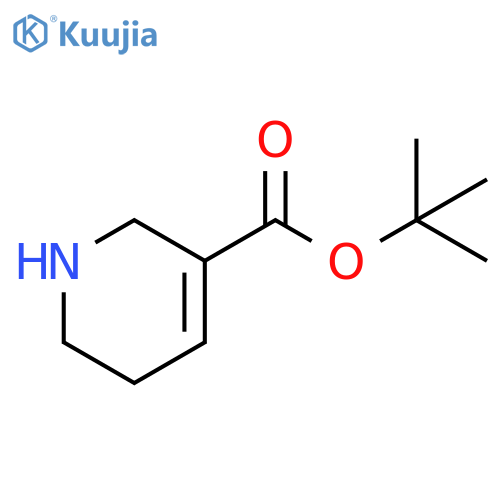 3-Pyridinecarboxylic acid, 1,2,5,6-tetrahydro-, 1,1-dimethylethyl ester structure