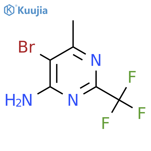 5-Bromo-6-methyl-2-(trifluoromethyl)pyrimidin-4-amine structure