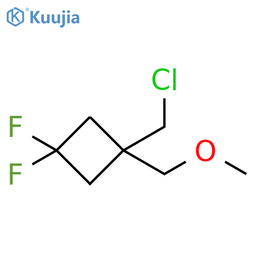 Cyclobutane, 1-(chloromethyl)-3,3-difluoro-1-(methoxymethyl)- structure