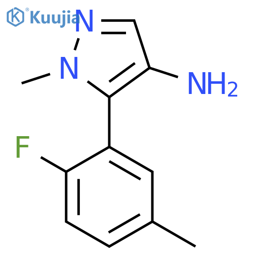5-(2-fluoro-5-methylphenyl)-1-methyl-1H-pyrazol-4-amine structure