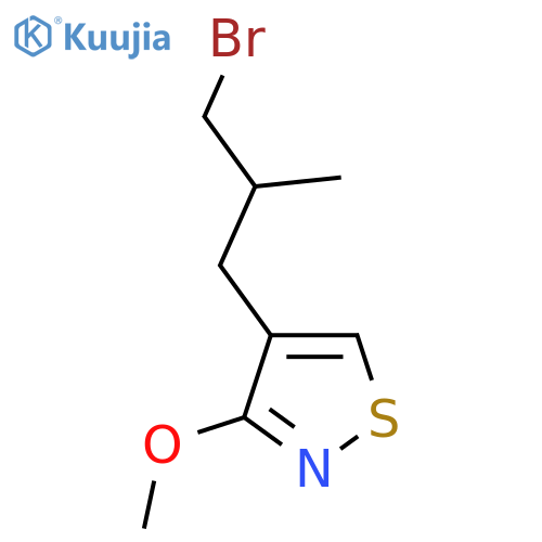 4-(3-Bromo-2-methylpropyl)-3-methoxy-1,2-thiazole structure