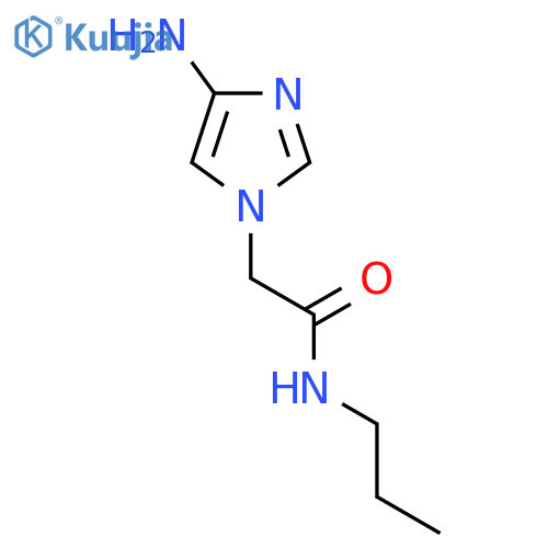 2-(4-amino-1H-imidazol-1-yl)-N-propylacetamide structure