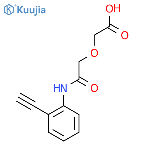 2-{[(2-Ethynylphenyl)carbamoyl]methoxy}acetic acid structure