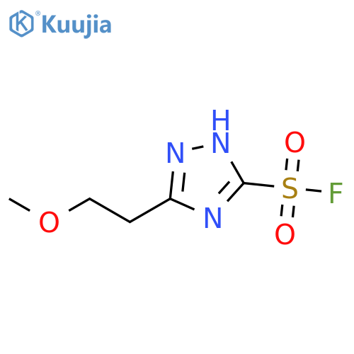 5-(2-methoxyethyl)-1H-1,2,4-triazole-3-sulfonyl fluoride structure