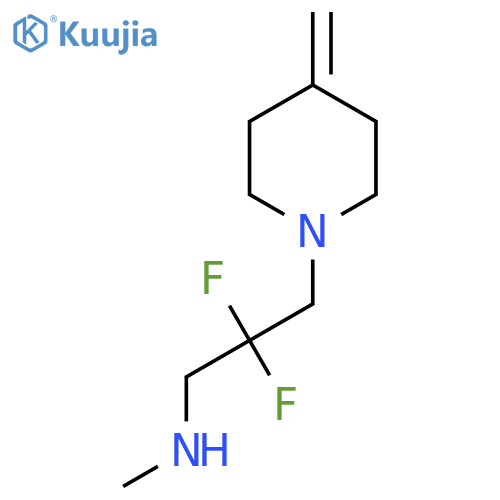 [2,2-Difluoro-3-(4-methylidenepiperidin-1-yl)propyl](methyl)amine structure