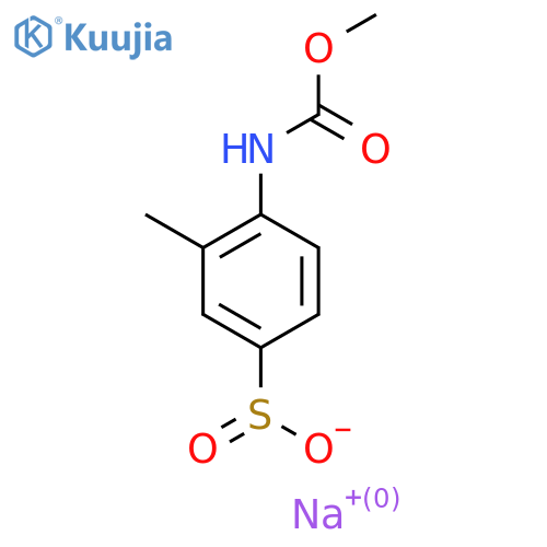 Sodium 4-[(methoxycarbonyl)amino]-3-methylbenzene-1-sulfinate structure