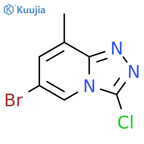 1,2,4-Triazolo[4,3-a]pyridine, 6-bromo-3-chloro-8-methyl- structure