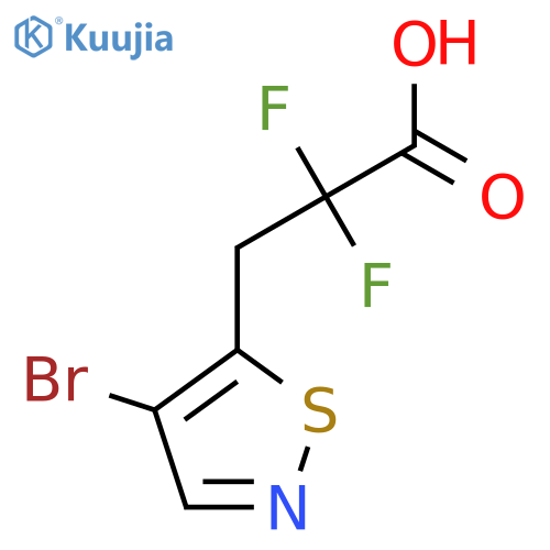 5-Isothiazolepropanoic acid, 4-bromo-α,α-difluoro- structure