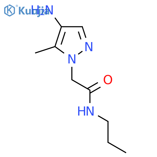 2-(4-amino-5-methyl-1H-pyrazol-1-yl)-N-propylacetamide structure