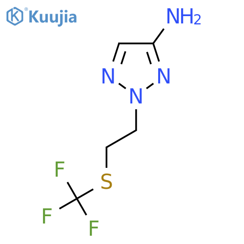 2-{2-(trifluoromethyl)sulfanylethyl}-2H-1,2,3-triazol-4-amine structure