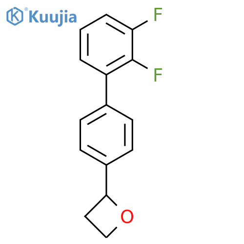 2-[4-(2,3-Difluorophenyl)phenyl]oxetane structure