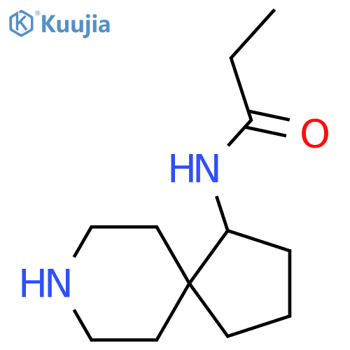 N-{8-azaspiro[4.5]decan-1-yl}propanamide structure