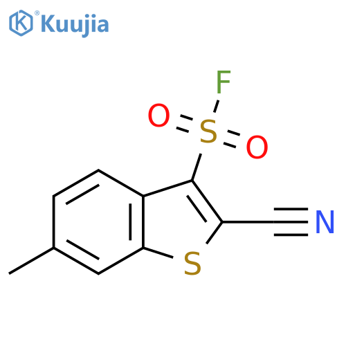 2-cyano-6-methyl-1-benzothiophene-3-sulfonyl fluoride structure