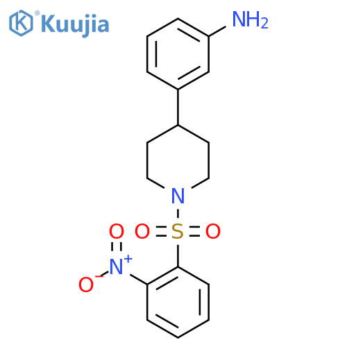 3-[1-(2-Nitrobenzenesulfonyl)piperidin-4-yl]aniline structure