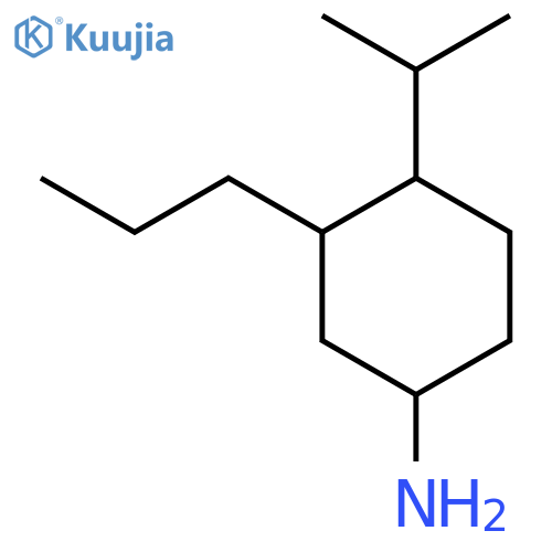 4-Isopropyl-3-propylcyclohexan-1-amine structure