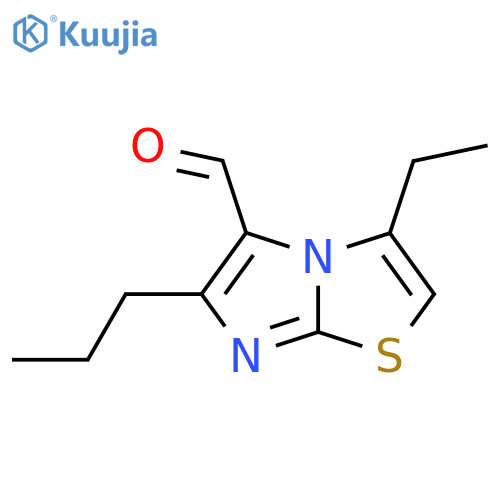 3-ethyl-6-propylimidazo2,1-b1,3thiazole-5-carbaldehyde structure