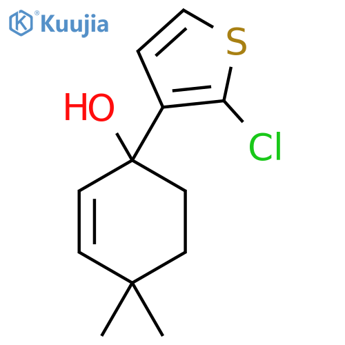 1-(2-Chlorothiophen-3-yl)-4,4-dimethylcyclohex-2-en-1-ol structure