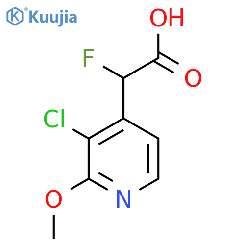 2-(3-chloro-2-methoxypyridin-4-yl)-2-fluoroacetic acid structure