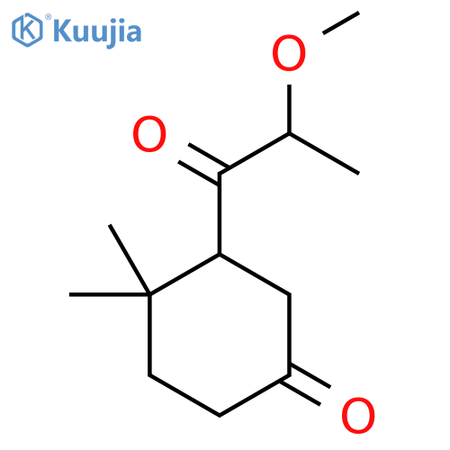 3-(2-Methoxypropanoyl)-4,4-dimethylcyclohexan-1-one structure