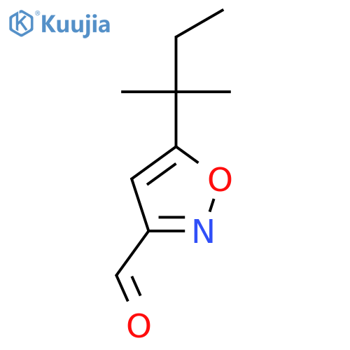 5-(2-Methylbutan-2-yl)-1,2-oxazole-3-carbaldehyde structure
