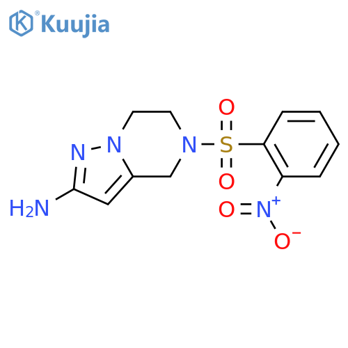 5-(2-nitrobenzenesulfonyl)-4H,5H,6H,7H-pyrazolo[1,5-a]pyrazin-2-amine structure