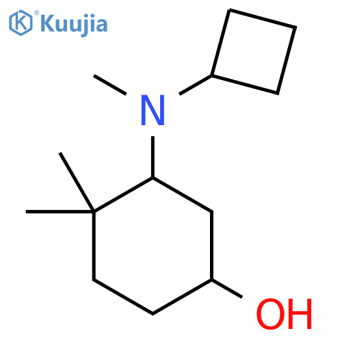 3-[Cyclobutyl(methyl)amino]-4,4-dimethylcyclohexan-1-ol structure
